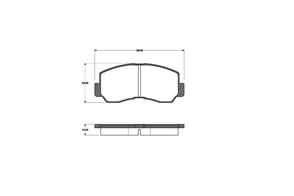 NK Bremseklodser 223005 for MITSUBISHI