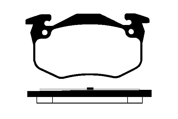 NK Bremseklodser 223928 for RENAULT