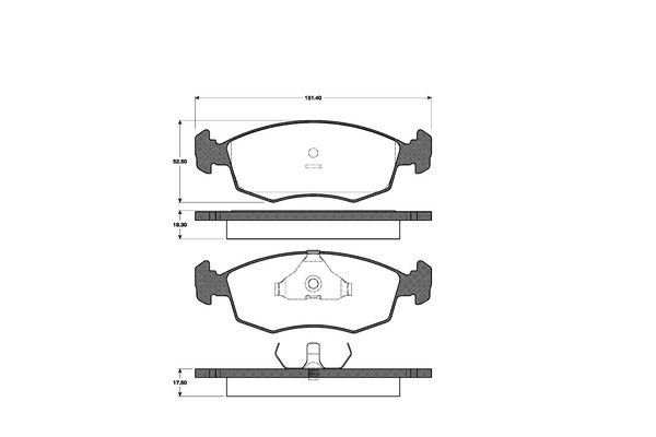 NK Bremseklodser 222516 for FORD PANTHER