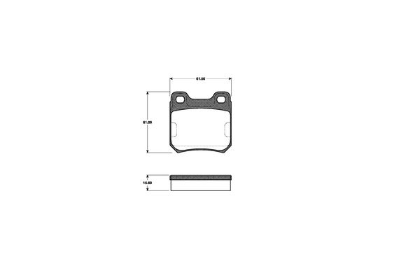 NK Bremseklodser 223603 for OPEL VAUXHALL CADILLAC
