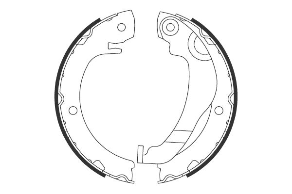 NK Bremsebakkesæt, parkeringsbremse 2745786 for TOYOTA