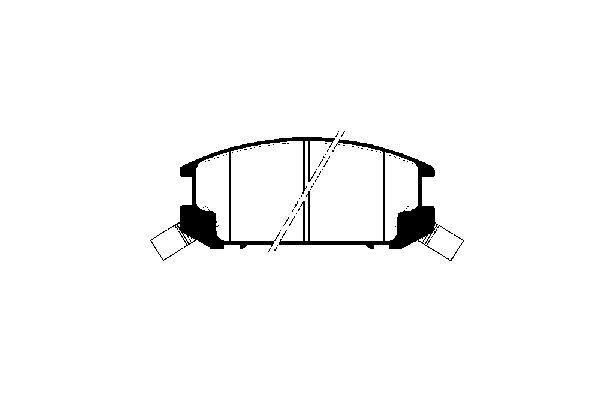 NK Bremseklodser 224531 for TOYOTA
