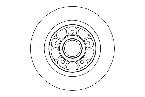 NK Bremseskive 203931 fuld 274mm 11mm for RENAULT
