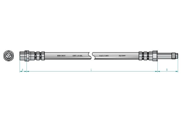 NK Bremseslange 8547134 for AUDI