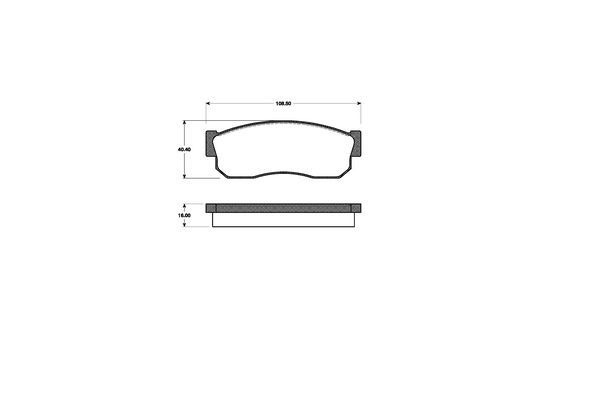 NK Bremseklodser 222207 for SUBARU NISSAN