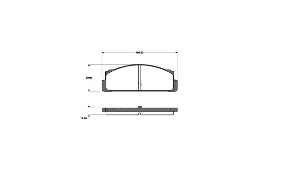 NK Bremseklodser 222306 for TALBOT LANCIA FIAT AUTOBIANCHI FSO