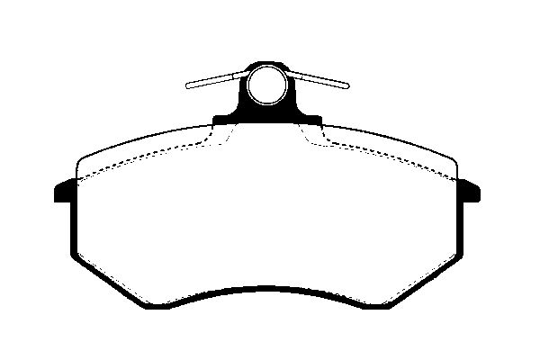 NK Bremseklodser 224720 for VW
