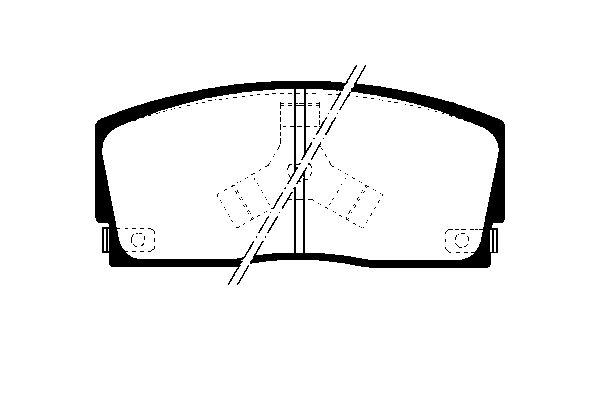NK Bremseklodser 225104 for DAIHATSU