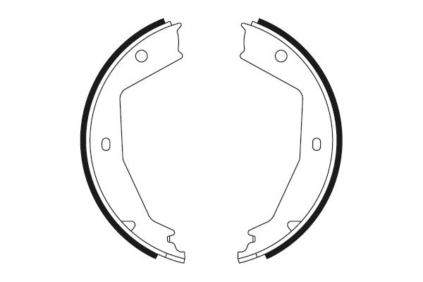 NK Bremsebakkesæt, parkeringsbremse 2719629 for LANCIA PEUGEOT