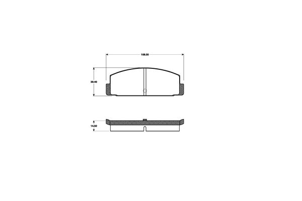 NK Bremseklodser 223386 for MERCEDES-BENZ
