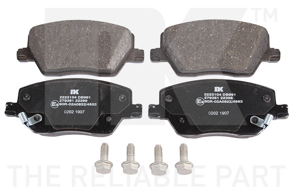 NK Bremseklodser 2223104 for FIAT