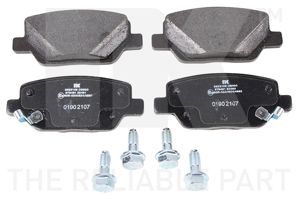 NK Bremseklodser 2223105 for FIAT