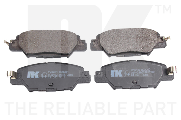 NK Bremseklodser 223266 for MAZDA