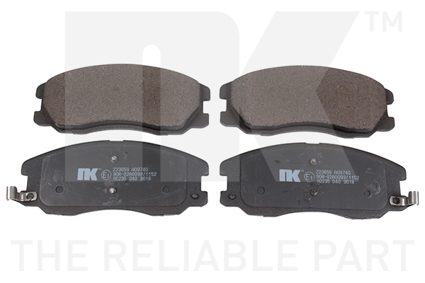NK Bremseklodser 223659 for VAUXHALL
