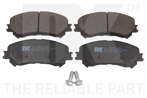NK Bremseklodser 223977 for RENAULT
