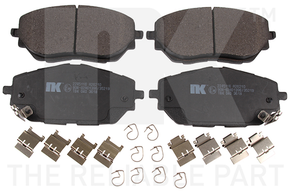 NK Bremseklodser 2245116 for TOYOTA