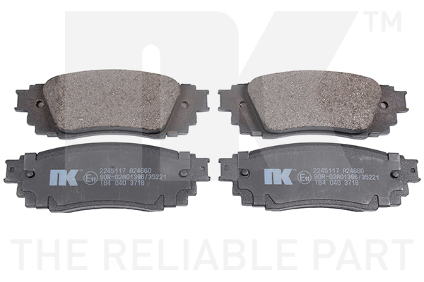 NK Bremseklodser 2245117 for TOYOTA LEXUS