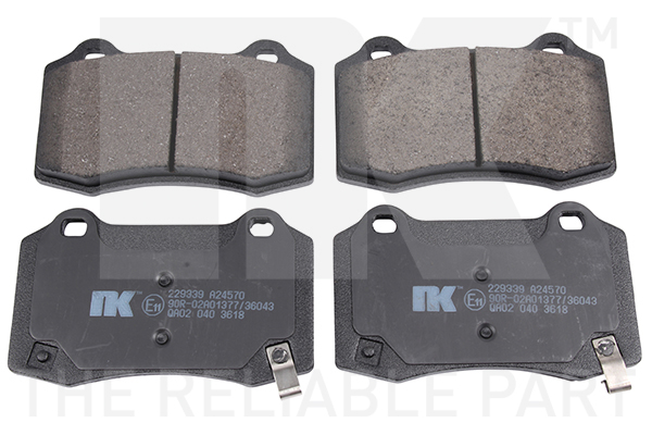 NK Bremseklodser 229339 for JEEP
