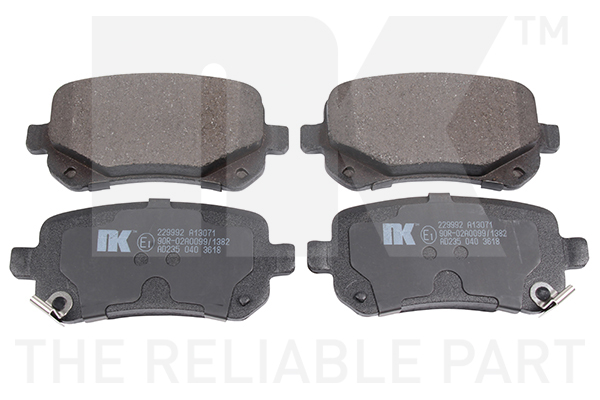 NK Bremseklodser 229992 for DODGE CHRYSLER FIAT