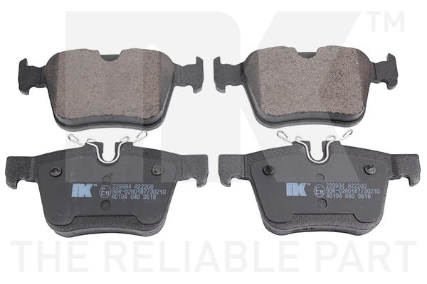 NK Bremseklodser 229994 for VOLVO POLESTAR JAGUAR LAND ROVER
