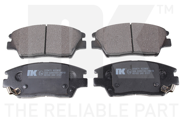 NK Bremseklodser 223471 for SSANGYONG KG MOBILITY