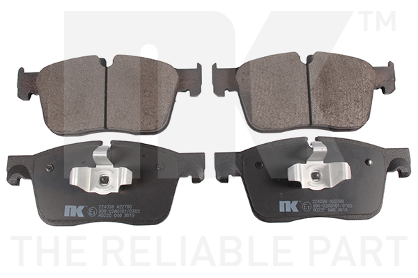 NK Bremseklodser 224038 for JAGUAR LAND ROVER