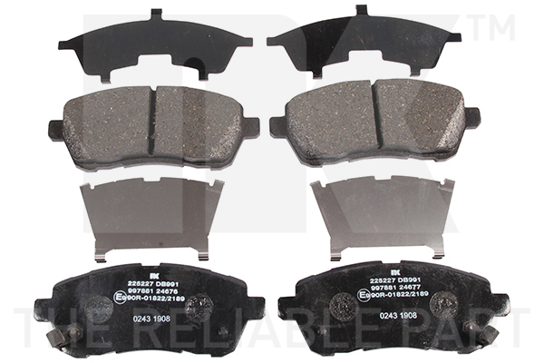 NK Bremseklodser 225227 for DAIHATSU SUBARU MAZDA SUZUKI