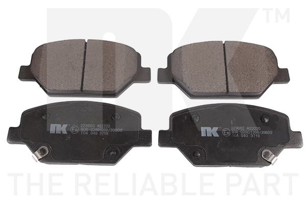 NK Bremseklodser 223662 for BUICK (SGM) VAUXHALL CADILLAC