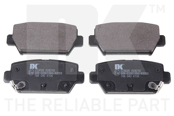 NK Bremseklodser 223035 for MITSUBISHI