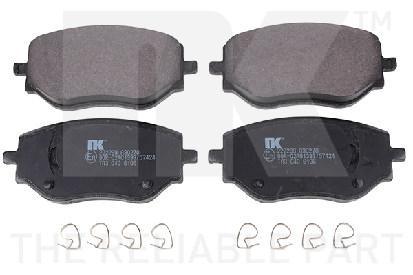 NK Bremseklodser 222299 for RENAULT DACIA