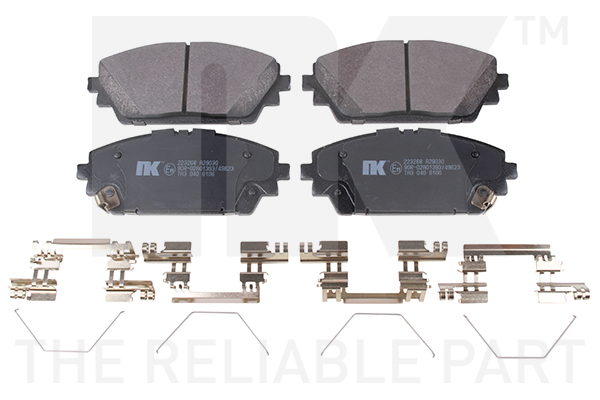 NK Bremseklodser 223268 for MAZDA