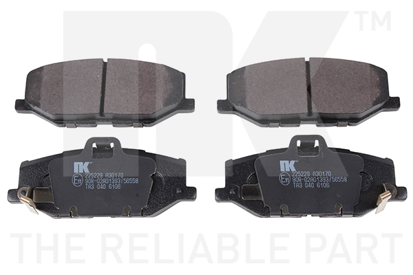 NK Bremseklodser 225229 for SUZUKI