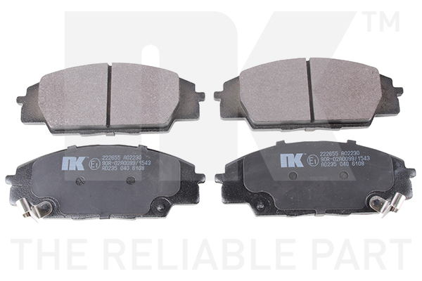 NK Bremseklodser 222655 for HONDA