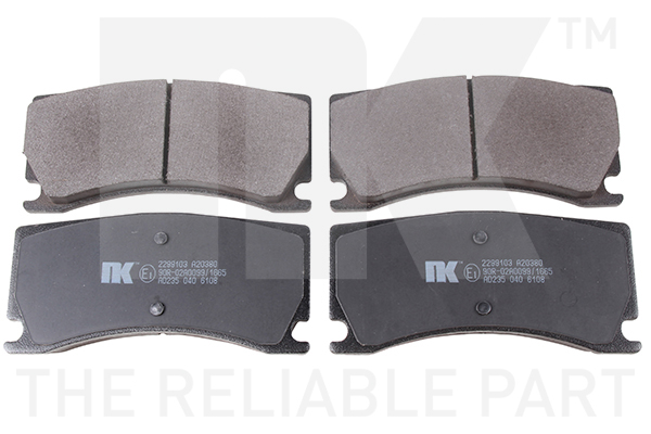 NK Bremseklodser 2299103 for PEUGEOT JAGUAR