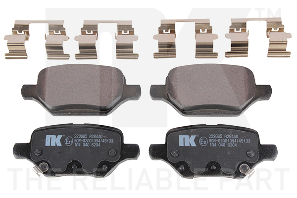 NK Bremseklodser 223665 for CHEVROLET