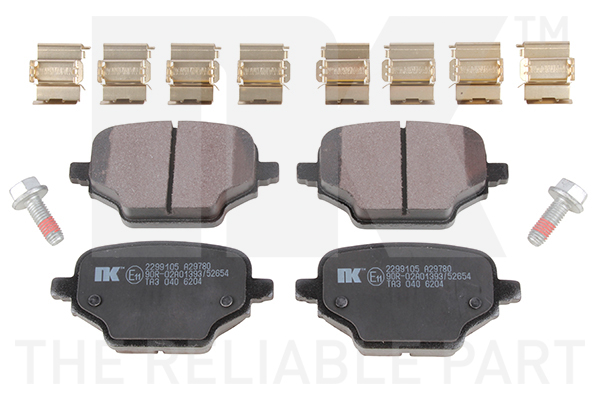 NK Bremseklodser 2299105 for VAUXHALL PEUGEOT TOYOTA