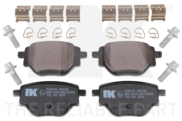 NK Bremseklodser 2299106 for VAUXHALL JEEP