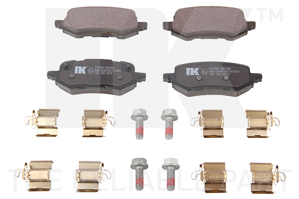 NK Bremseklodser 222598 for FORD