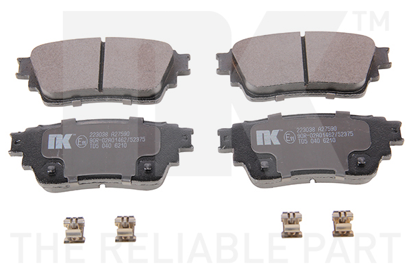 NK Bremseklodser 223038 for MITSUBISHI