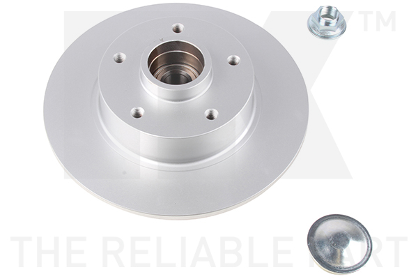 NK Bremseskive 3139107 fuld 260mm 8mm for RENAULT