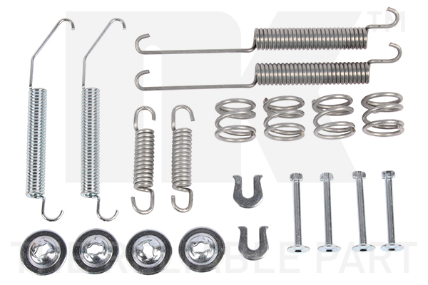 NK Tilbehørssæt, bremsebakker 79991034 for PEUGEOT MITSUBISHI NISSAN