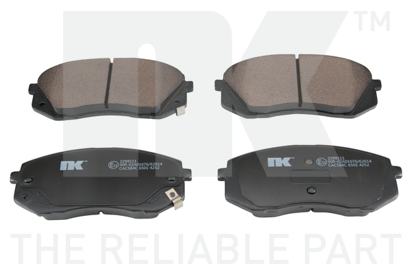 NK Bremseklodser 2299111 for KIA