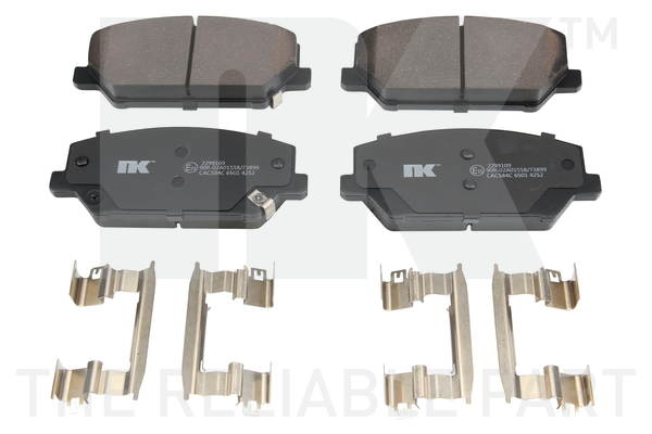 NK Bremseklodser 2299109 for HYUNDAI KIA