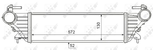NRF Ladeluftkøler 30340 for FIAT