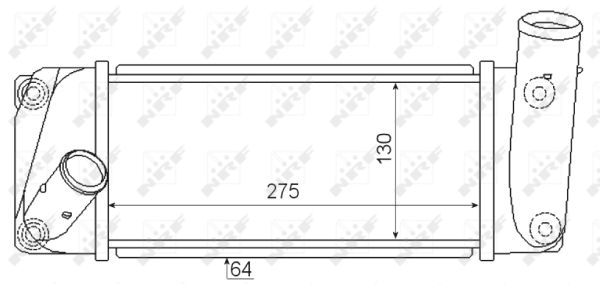 NRF Ladeluftkøler 30347 for TOYOTA