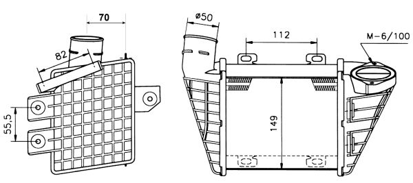 NRF Ladeluftkøler 30023 for VW