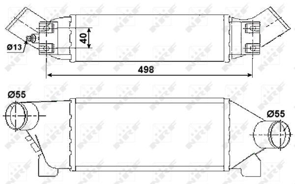 NRF Ladeluftkøler 30259 for FORD