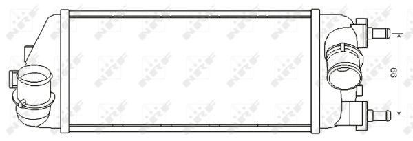 NRF Ladeluftkøler 30341 for FIAT