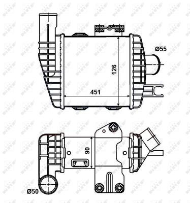 NRF Ladeluftkøler 30371 for KIA