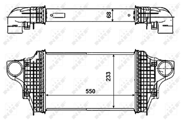 NRF Ladeluftkøler 30464 for MERCEDES-BENZ